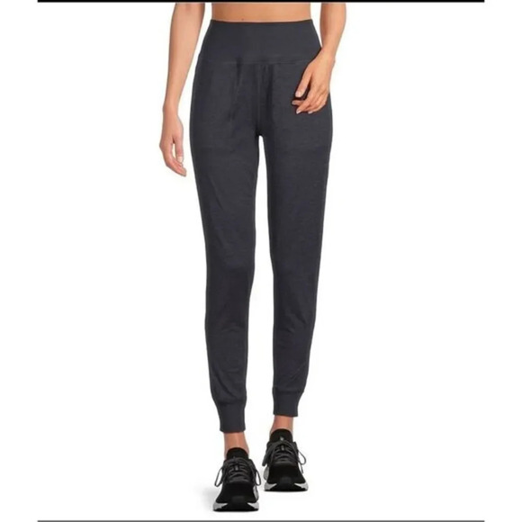 Kenzies High‎ Rise Soft Suede Jersey Slim Joggers Size Large - Picture 5 of 5